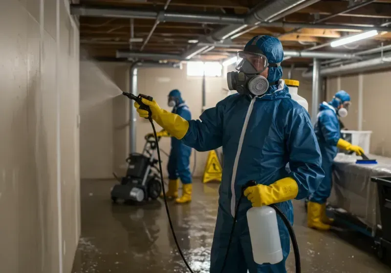 Basement Sanitization and Antimicrobial Treatment process in Dayton, KY